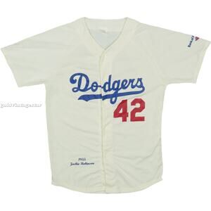 Dodgers 1955 Jackie Robinson Bank of America Promo Jersey XL